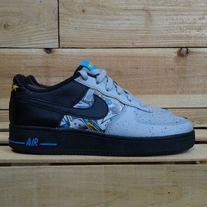 Nike Air Force 1 LV8 KSA GS, Size 6Y, Black Wolf Grey Graffiti AF1 CQ4217-001